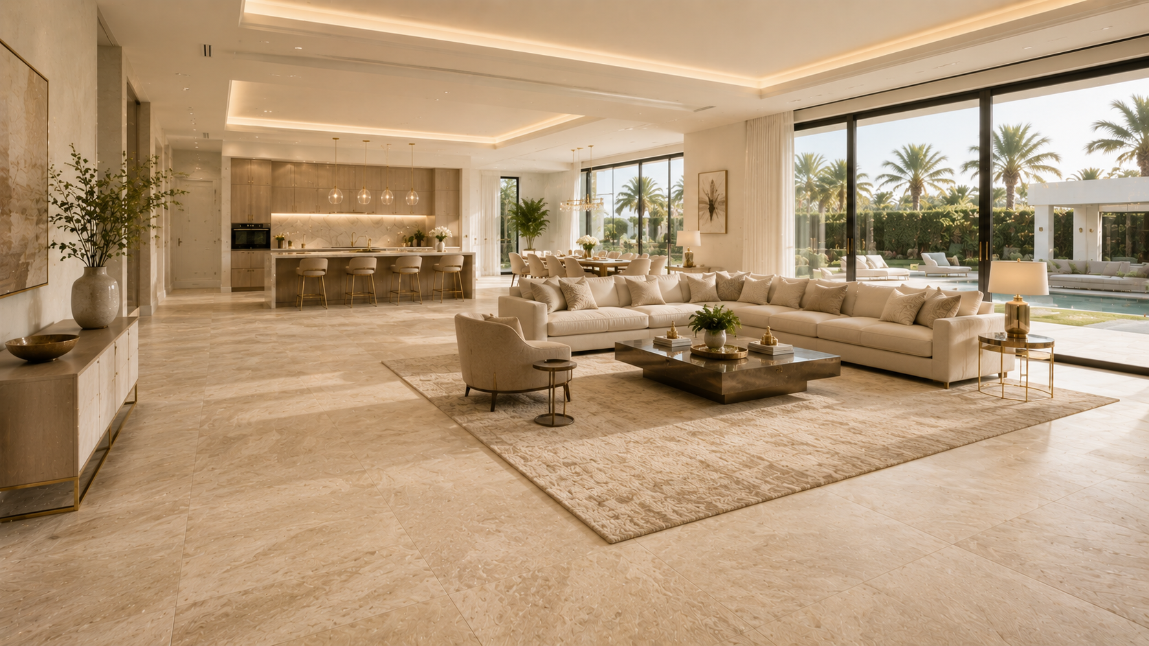Stone-Effect Porcelain Flooring in Abu Dhabi - flooring design variety 8